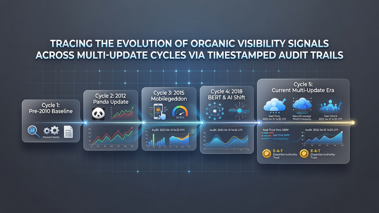 Tracing the Evolution of Organic Visibility Signals Across Multi-Update Cycles via Timestamped Audit Trails